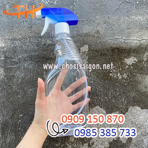 Vỏ chai nhựa đựng nước xịt kính 500ml bán sỉ rẻ