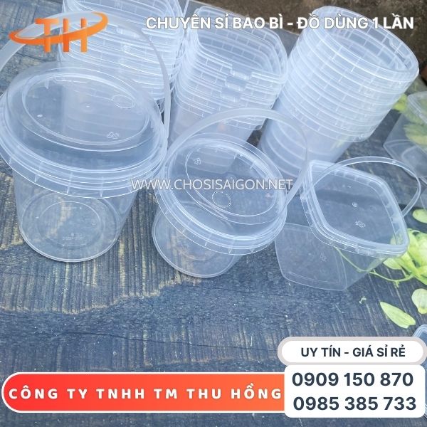 Xô nhựa tròn, vuông 500ml, 700ml, 1 lít giá rẻ