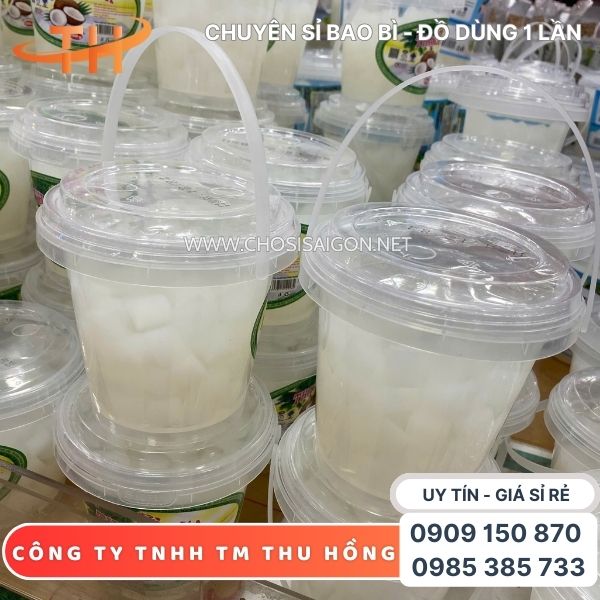 Xô nhựa PP tròn 500ml đựng thực phẩm an toàn giá rẻ