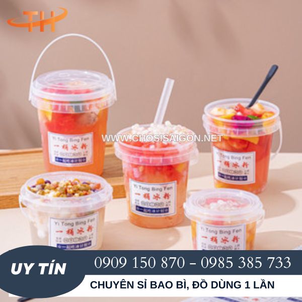Xô nhựa đựng thức uống giá rẻ tại Bình Chánh