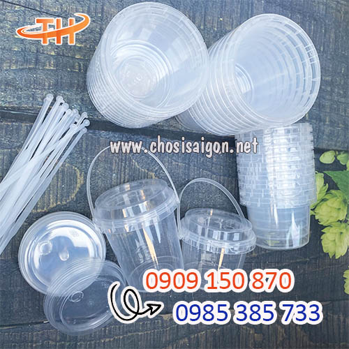 Xô nhựa tròn 500ml, 700ml, 1000ml giá sỉ rẻ nhất