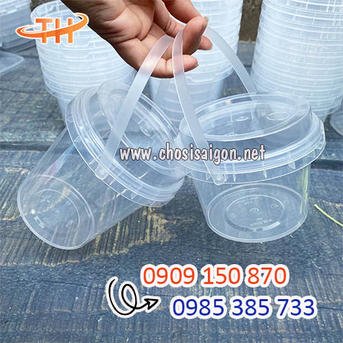 Xô nhựa tròn 500ml, 700ml sỉ rẻ nhất