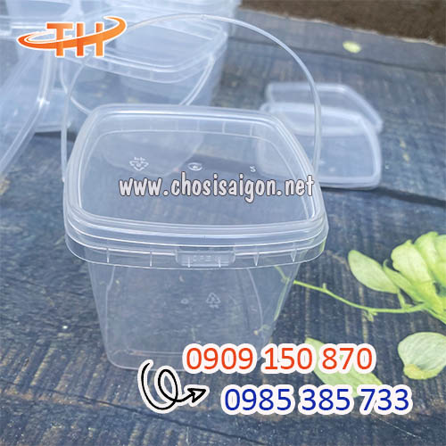 Xô nhựa vuông 700ml sỉ giá tốt