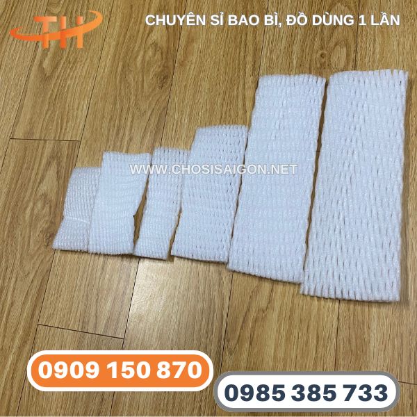 Xốp lưới trắng bọc trái cây đủ size sỉ rẻ