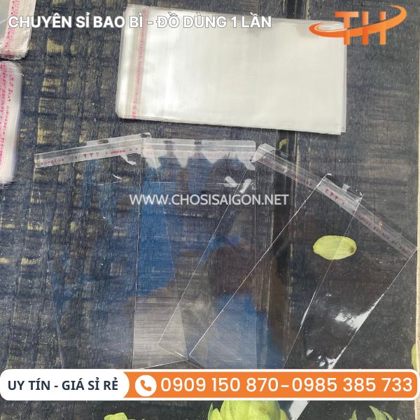 Túi bóng có keo dán miệng (túi OPP dán miệng)