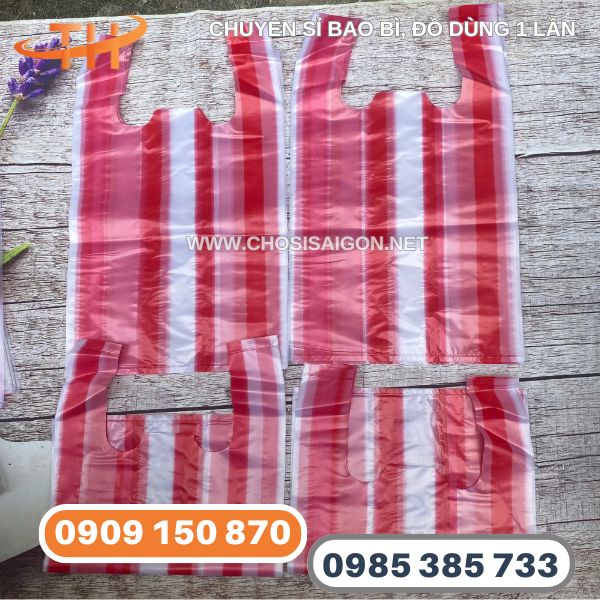 Xưởng bọc xốp 2 quai sọc đỏ giá rẻ