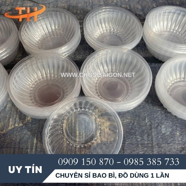 Chén nhựa trắng trong 301, 302, 303 tận gốc