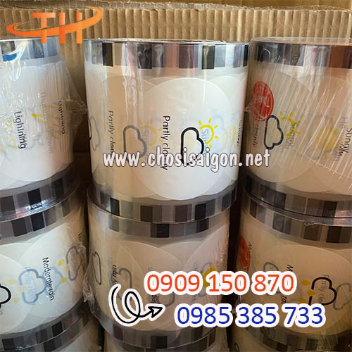 Màng ép ly, màng dập cốc in hình sẵn giá sỉ rẻ