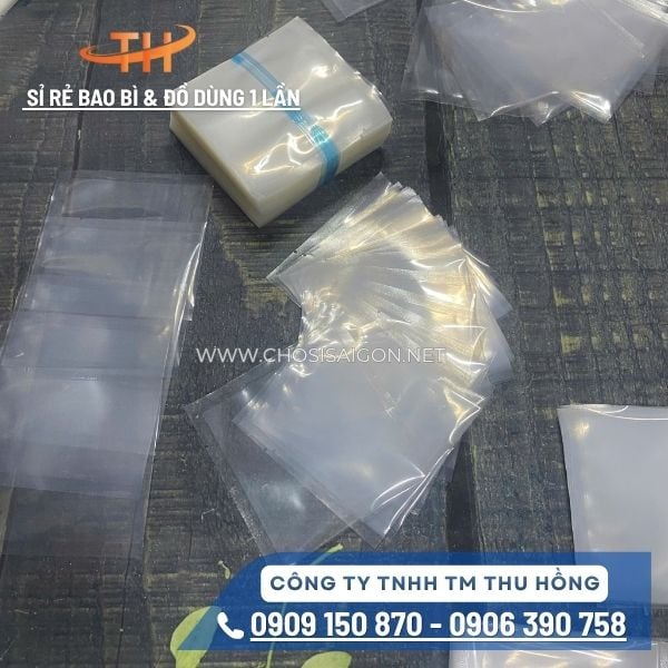 Túi hút chân không 2 mặt trơn dẻo dai, bền tốt sỉ rẻ