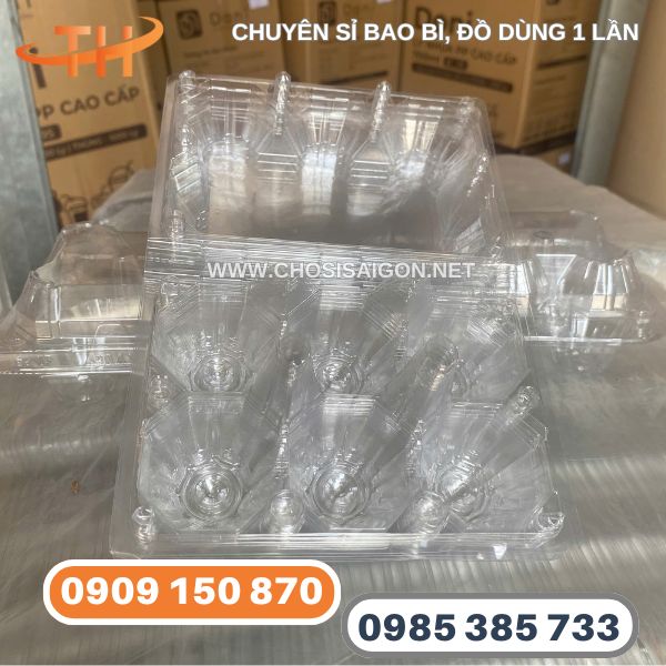 Vỉ nhựa đựng trứng gà vịt 6 quả giá tại xưởng Thu Hồng