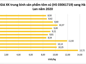 Xuất khẩu tôm sang EU dự báo tăng trưởng khả quan trong quý 1/2021