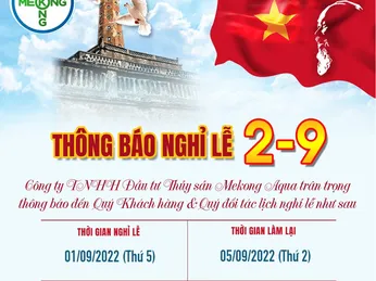 Thông báo lịch nghĩ lễ 02/09