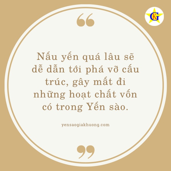 Vì sao không nên nấu yến quá lâu? Vì sao không nên nấu yến quá lâu?