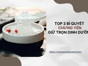 Top 3 bí quyết chưng yến giữ trọn dinh dưỡng ngay tại nhà