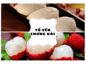 Tổ yến chưng vải