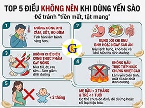 Top 5 điều không nên khi dùng yến sào