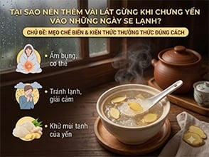 Tại Sao Nên Thêm Vài Lát Gừng Khi Chưng Yến Vào Những Ngày Se Lạnh