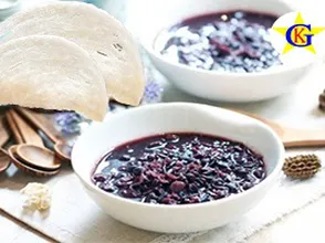 Cháo yến nếp than