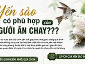 Yến sào có phù hợp cho người ăn chay???
