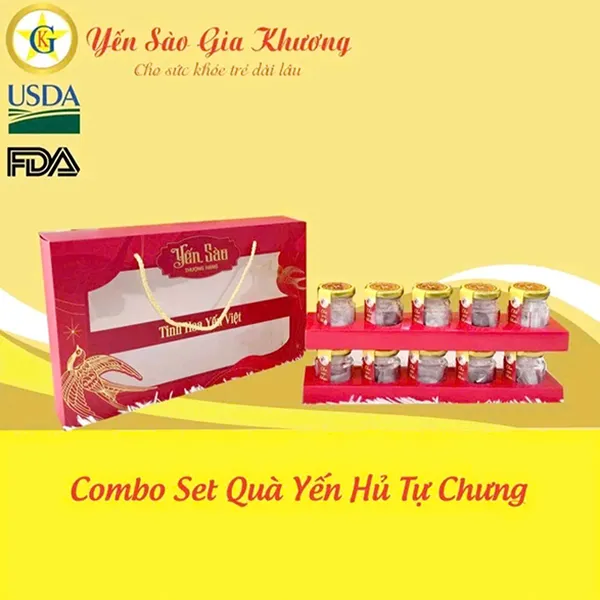 Combo Set Quà Yến Hũ Tự Chưng