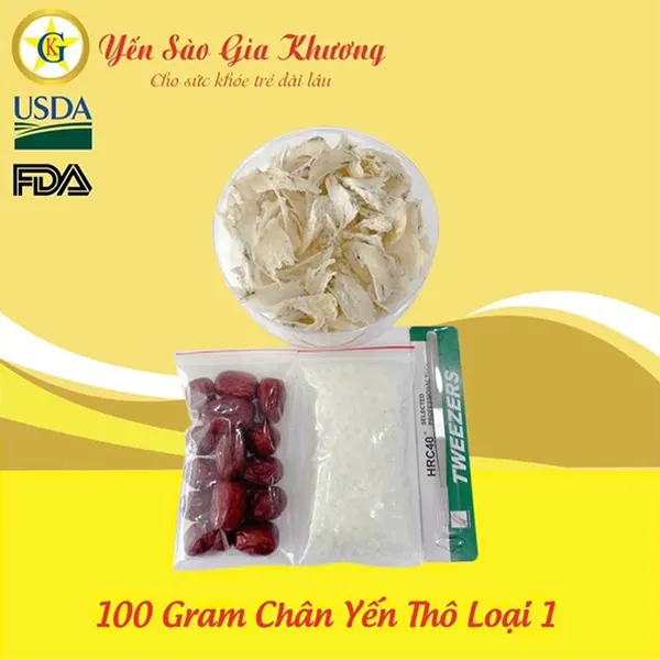 Chân yến thô loại 1