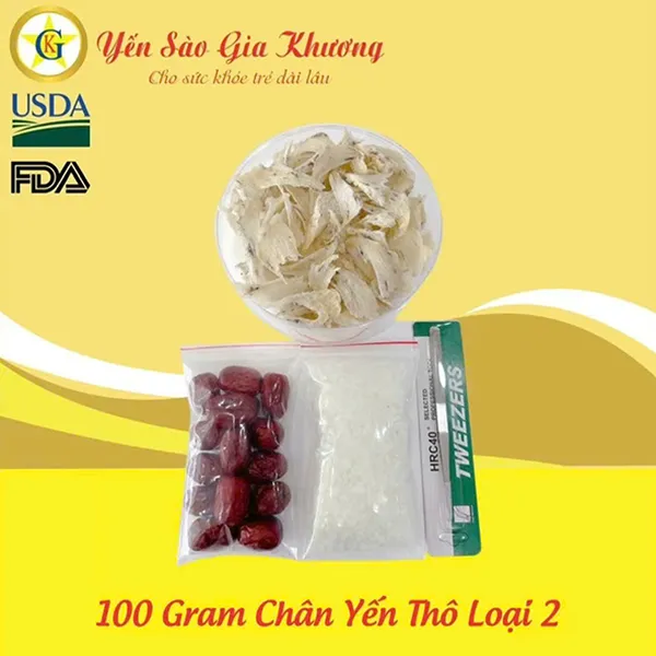 Chân yến thô loại 2