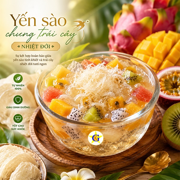 Yến chưng trái cây nhiệt đới Yến chưng trái cây nhiệt đới