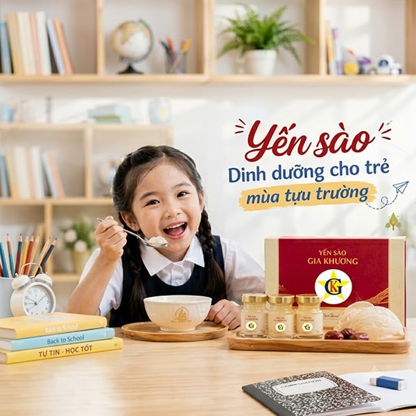 Yến sào dinh dưỡng cho trẻ mùa tựu trường Yến sào dinh dưỡng cho trẻ mùa tựu trường