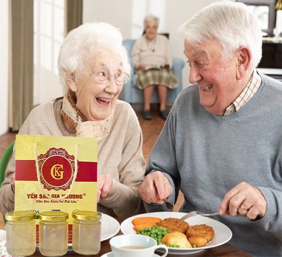 Yến sào hỗ trợ tăng cường sức đề kháng cho người già Yến sào hỗ trợ tăng cường sức đề kháng cho người già