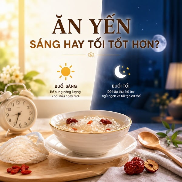 Ăn yến sáng hay tối tốt hơn? Ăn yến sáng hay tối tốt hơn?