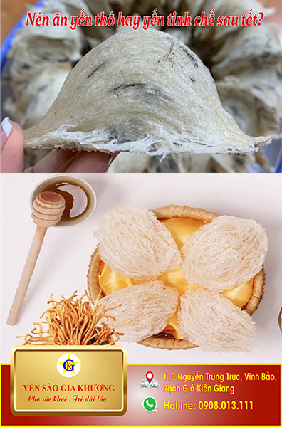 Sau tết nên ăn yến thô hay yến tinh chế để có một sức khoẻ tốt hơn Sau tết nên ăn yến thô hay yến tinh chế để có một sức khoẻ tốt hơn