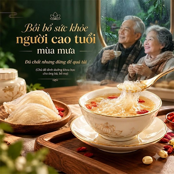 Bồi Bổ Sức Khỏe Người Cao Tuổi Mùa Mưa - Đủ Chất Nhưng Đừng Để Quá Tải Bồi Bổ Sức Khỏe Người Cao Tuổi Mùa Mưa - Đủ Chất Nhưng Đừng Để Quá Tải