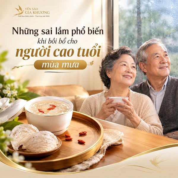 Những sai lầm phổ biến khi bồi bổ cho người cao tuổi mùa mưa Những sai lầm phổ biến khi bồi bổ cho người cao tuổi mùa mưa