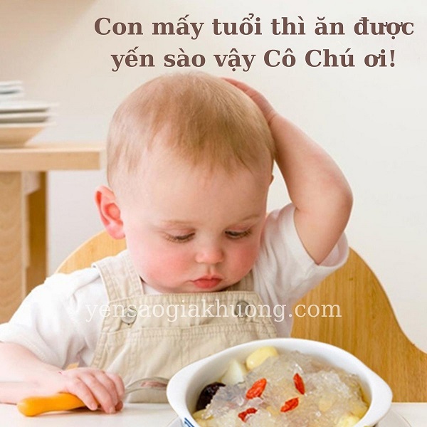 Trẻ em mấy tuổi thì ăn yến được Trẻ em mấy tuổi thì ăn yến được