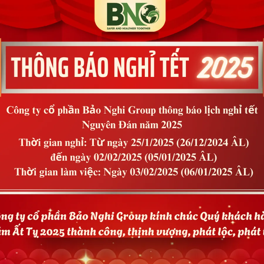 THÔNG BÁO LỊCH NGHỈ TẾT ÂM LỊCH 2025