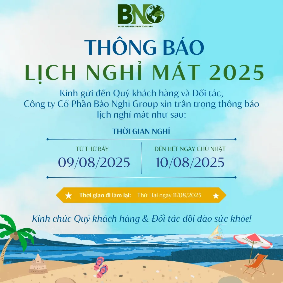 THÔNG BÁO NGHỈ MÁT 2025 BẢO NGHI GROUP