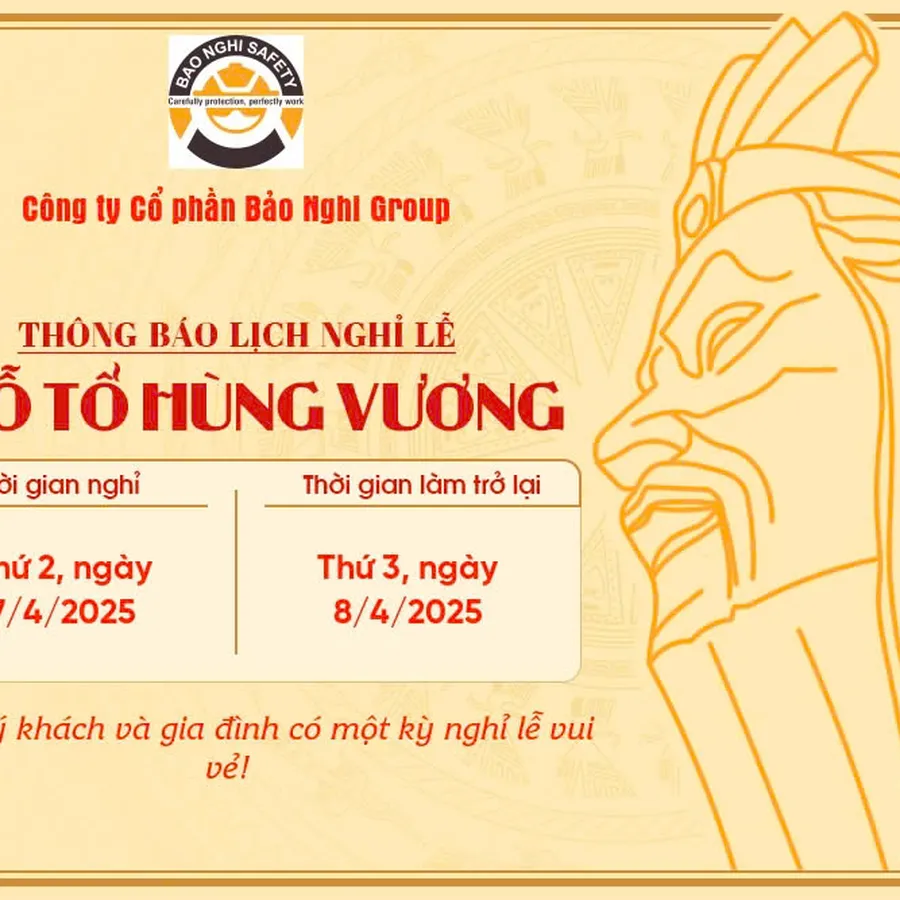 THÔNG BÁO LỊCH NGHỈ LỄ GIỖ TỔ HÙNG VƯƠNG 10/03 (ÂL)