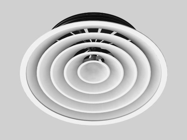 Ảnh cửa gió, miệng gió khuếch tán tròn bốn lõi D600 Starduct Ảnh cửa gió, miệng gió khuếch tán tròn bốn lõi D600 Starduct