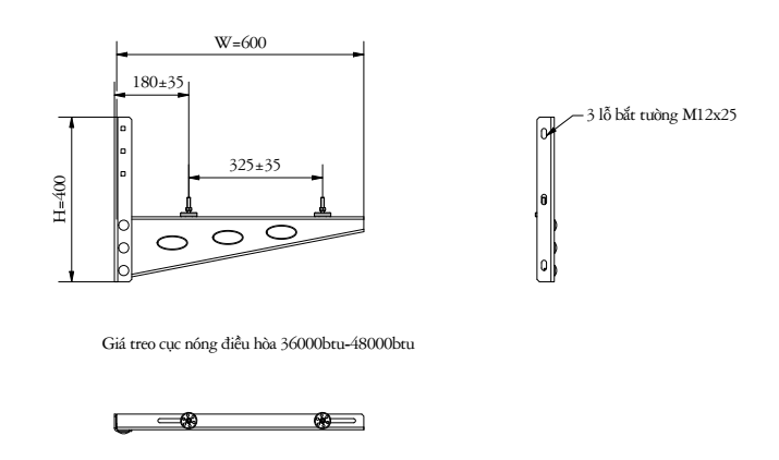 Giá Treo Tường Ngang Máy 36000-48000 Btu/H