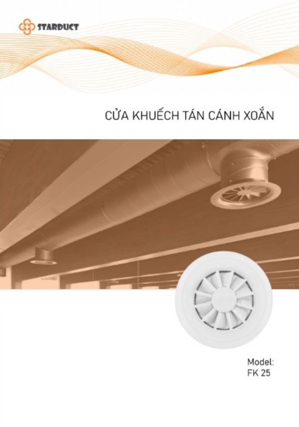 Ảnh bìa Catalogue Cửa gió Miệng gió khuếch tán thổi xa cánh xoắn Starduct Ảnh bìa Catalogue Cửa gió Miệng gió khuếch tán thổi xa cánh xoắn Starduct