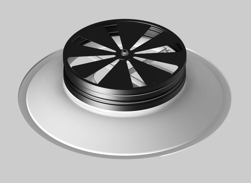 Ảnh mặt sau cửa gió, miệng gió khuếch tán tròn một lõi D600 Starduct Ảnh mặt sau cửa gió, miệng gió khuếch tán tròn một lõi D600 Starduct