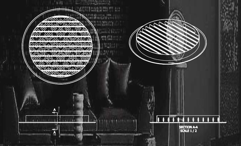 Cấu tạo cửa gió miệng gió cấp hoa văn tròn Starduct NSCA07 Cấu tạo cửa gió miệng gió cấp hoa văn tròn Starduct NSCA07