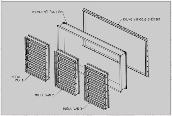Cấu tạo van ngăn cháy Starduct Cấu tạo van ngăn cháy Starduct