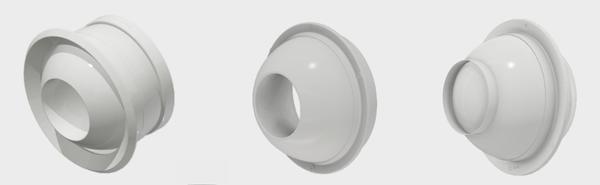 Cửa gió hình cầu, miệng gió hình cầu Starduct Cửa gió hình cầu, miệng gió hình cầu Starduct