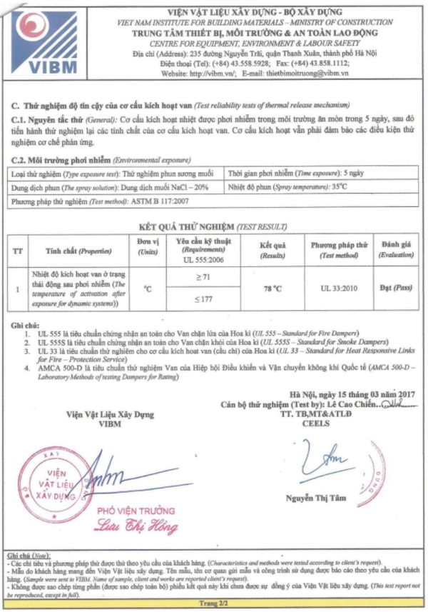 Kết quả thử nghiệm độ tin cậy của cơ cấu kích hoạt van Starduct Kết quả thử nghiệm độ tin cậy của cơ cấu kích hoạt van Starduct