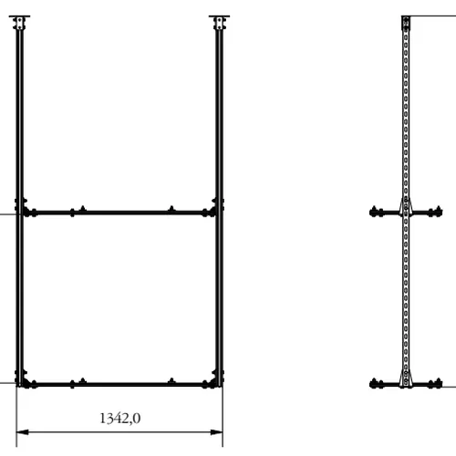 GIÁ TREO TRẦN ĐÔI MÁY 36000-48000 BTU/h