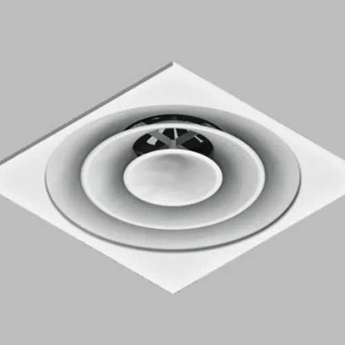 CỬA GIÓ KHUẾCH TÁN TRÒN KHUNG VUÔNG 600x600 HAI LÕI