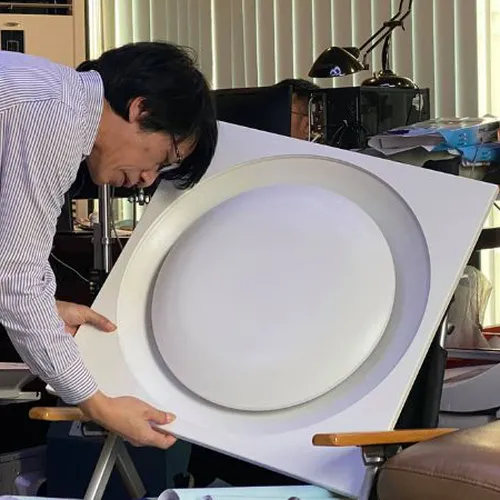 CỬA GIÓ KHUẾCH TÁN TRÒN KHUNG VUÔNG 600x600 MỘT LÕI