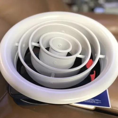 CỬA GIÓ KHUẾCH TÁN TRÒN THỔI XA D400 KÈM VAN OBD