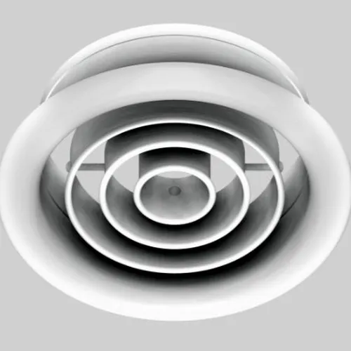 CỬA GIÓ KHUẾCH TÁN TRÒN THỔI XA D400 KÈM VAN OBD